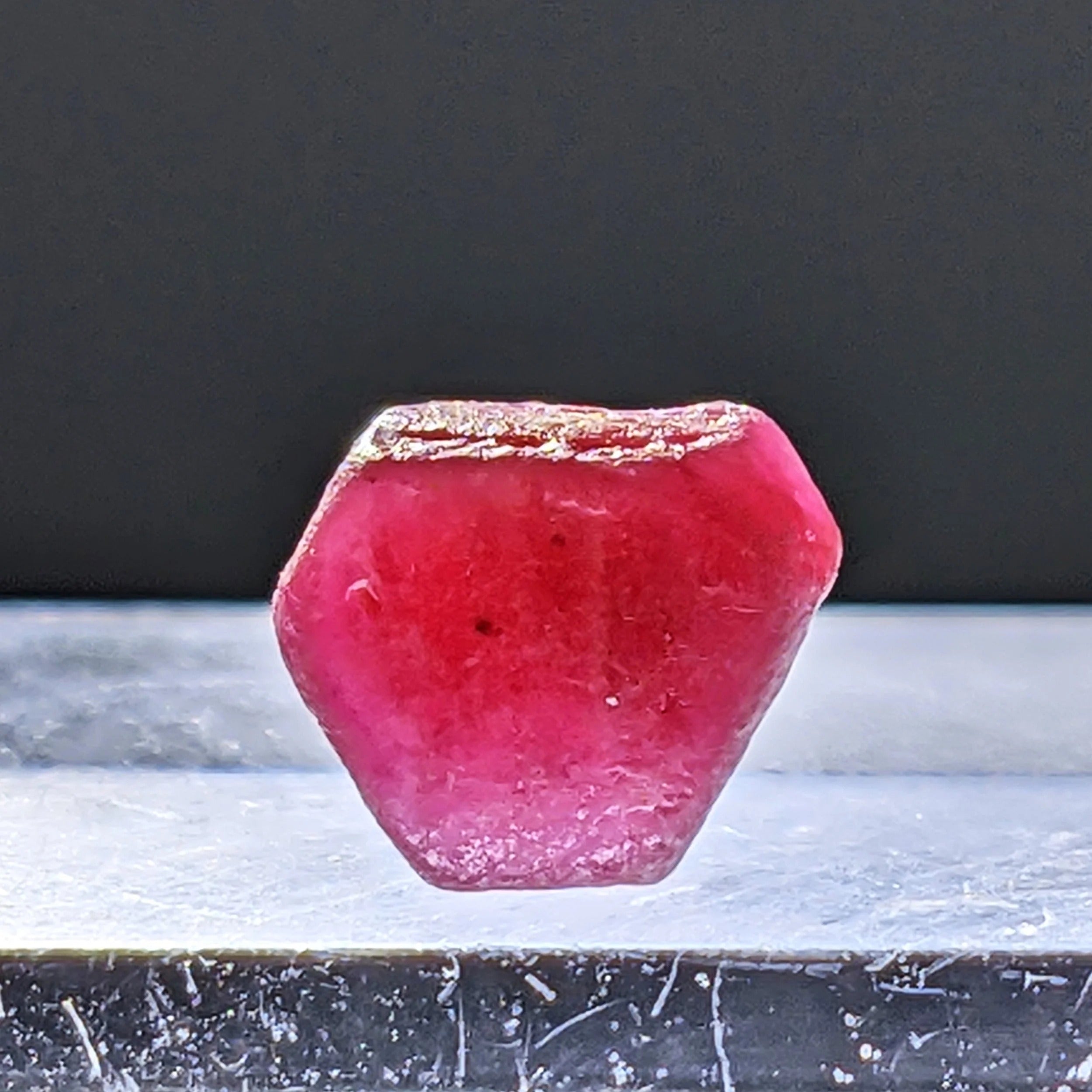 RUBY CRYSTALS – Red Corundum from Madagascar – UV Reactive Hexagonal Crystals