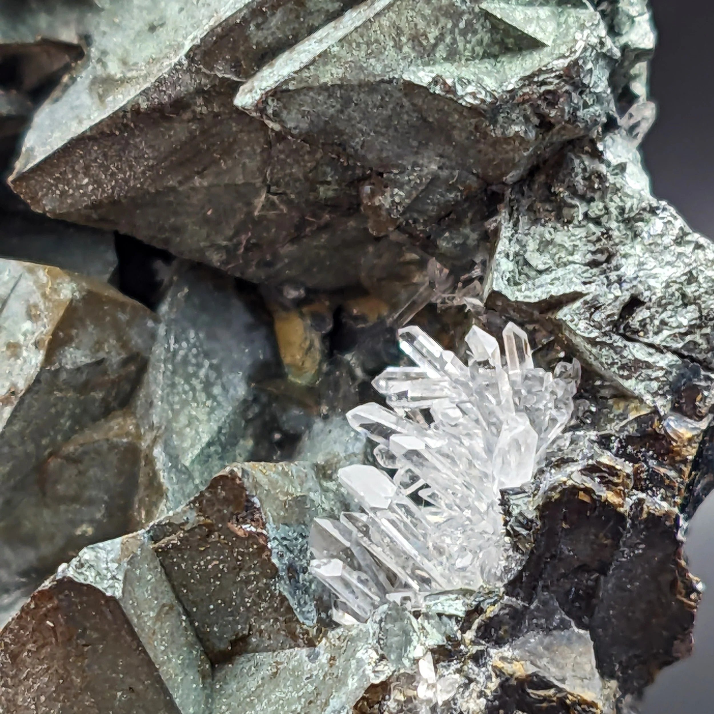 TETRAHEDRITE & QUARTZ – Historic Mineral Association from Casapalca, Peru (1970)